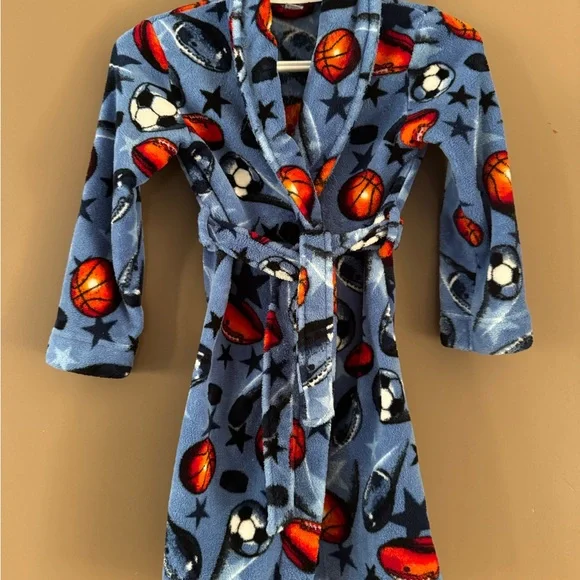 George Kids' Blue Sports Robe - Picture 1 of 4